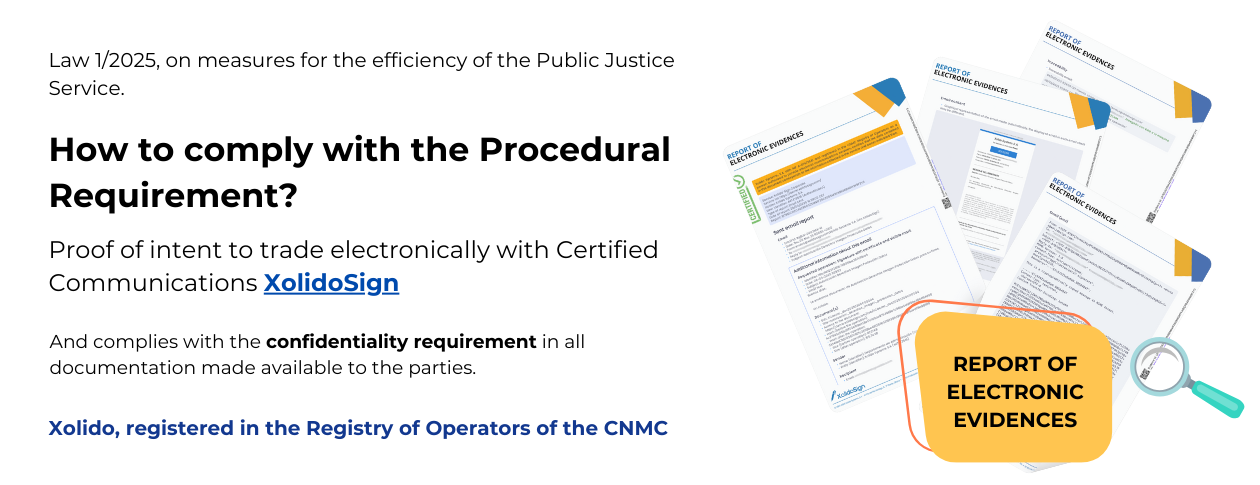 PROCEDURAL REQUIREMENT. ORGANIC LAW 1/2025, OF JANUARY 2, ON MEASURES FOR THE EFFICIENCY OF THE PUBLIC JUSTICE SERVICE.