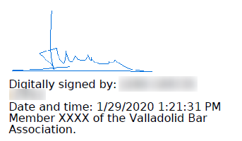 Signature customized