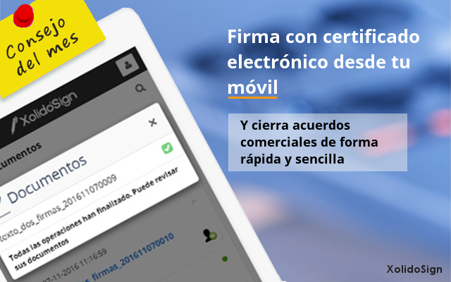 Firma con certificado electrónico en tu móvil