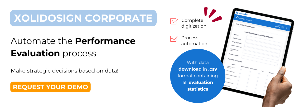XolidoSign Corporate. Automate the Performance Evaluation process.