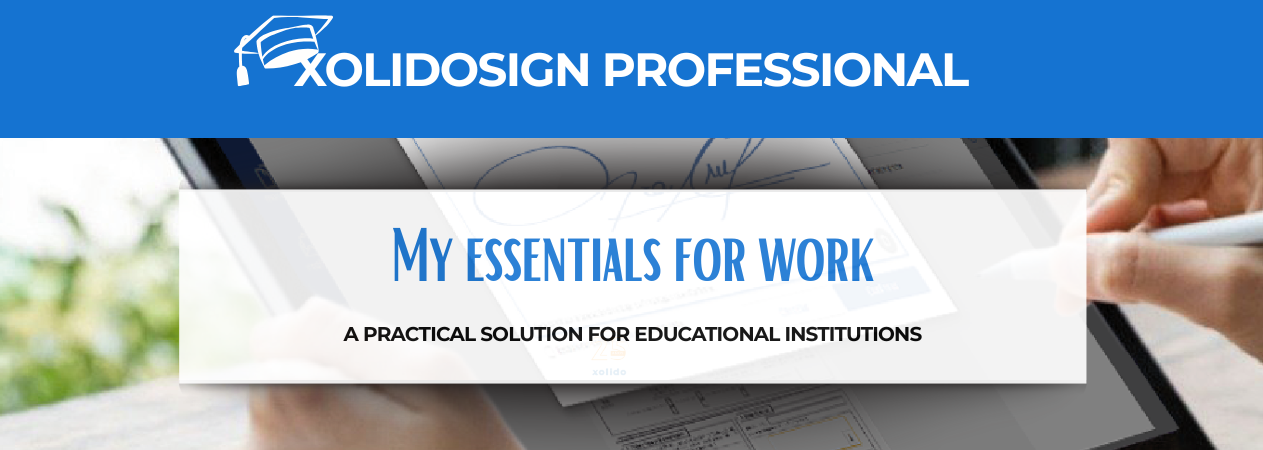XolidoSign Professional, the electronic signature for Educational Centres.