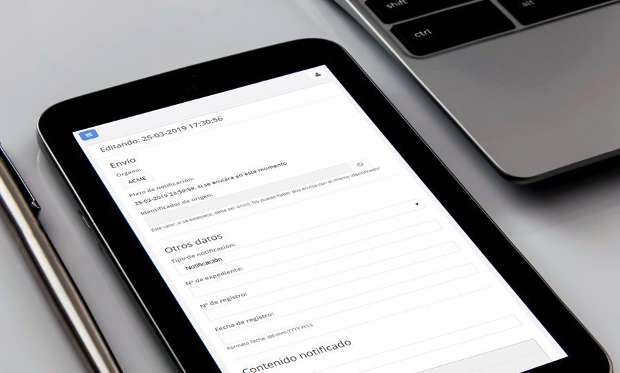 Notificaciones electrónicas certificadas y envío seguro de documentos