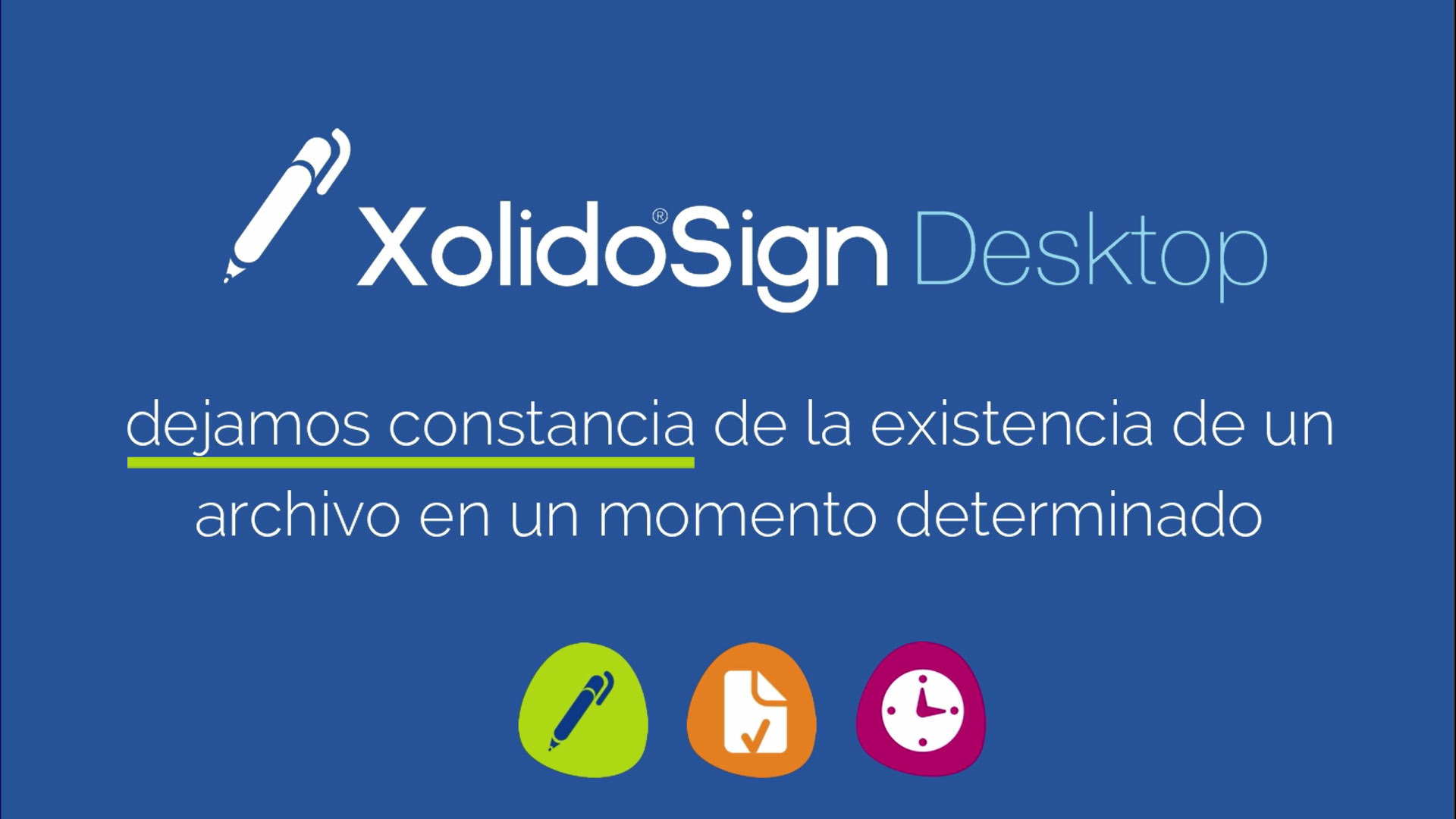 Sellado de tiempo reconocido con XolidoSign Desktop