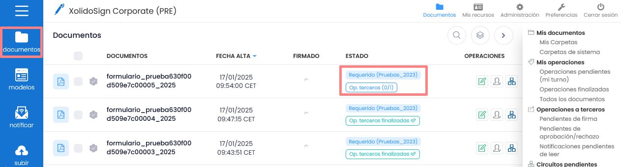 Requerir por lote
