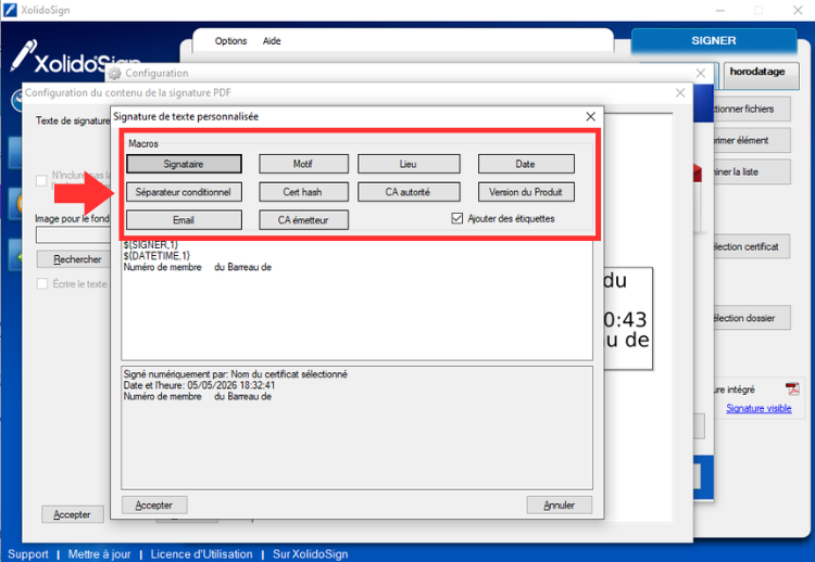 XolidoSign Desktop - Marque visible de signature dans vos documents PDF