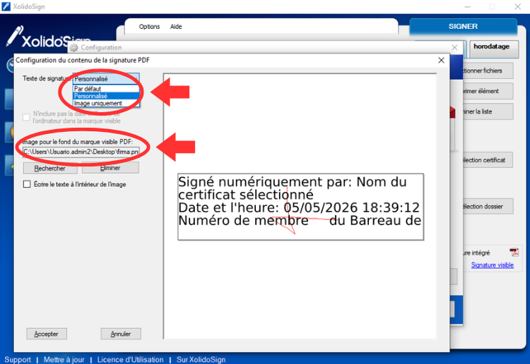 XolidoSign Desktop - Marque visible de signature dans vos documents PDF