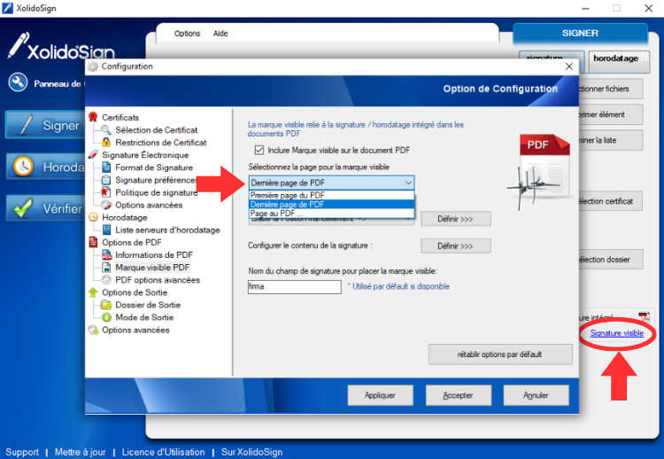 XolidoSign Desktop - Marque visible de signature dans vos documents PDF
