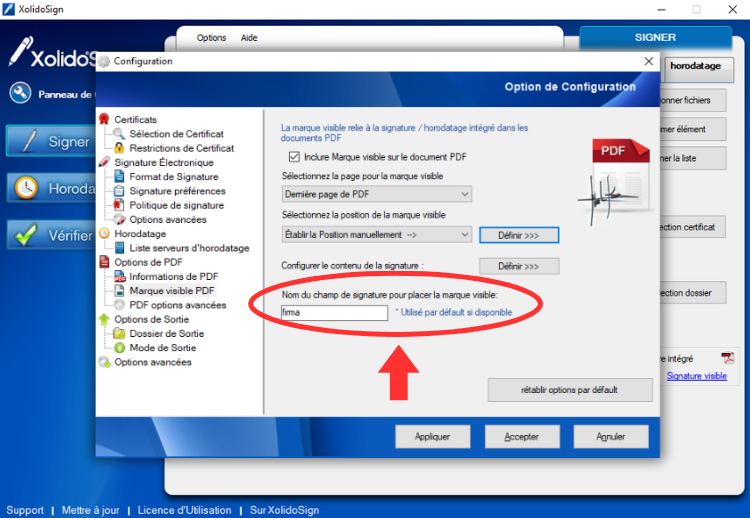 XolidoSign Desktop - Marque visible de signature dans vos documents PDF
