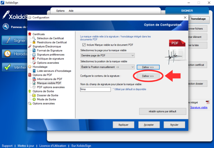 XolidoSign Desktop - Marque visible de signature dans vos documents PDF
