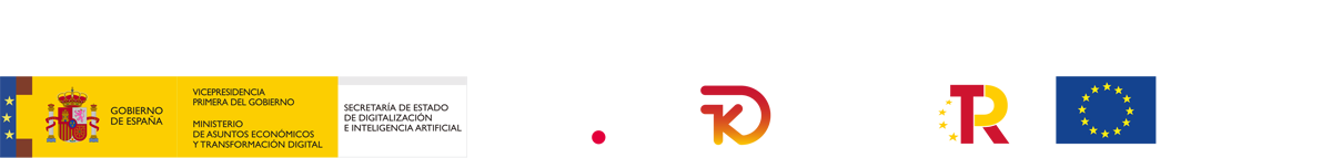 Ministerio de asuntos economicos y transformacion digital de España. Red.es. Kit Digital. Financiado por la Unión Europea NextGenerationEU