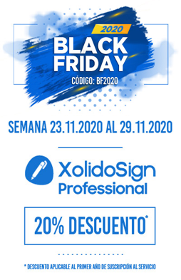 Black Friday 2020 - 20% descuento XolidoSign Professional - Semana del 23.11.2020 al 29.11.2020 - CÓDIGO BF2020