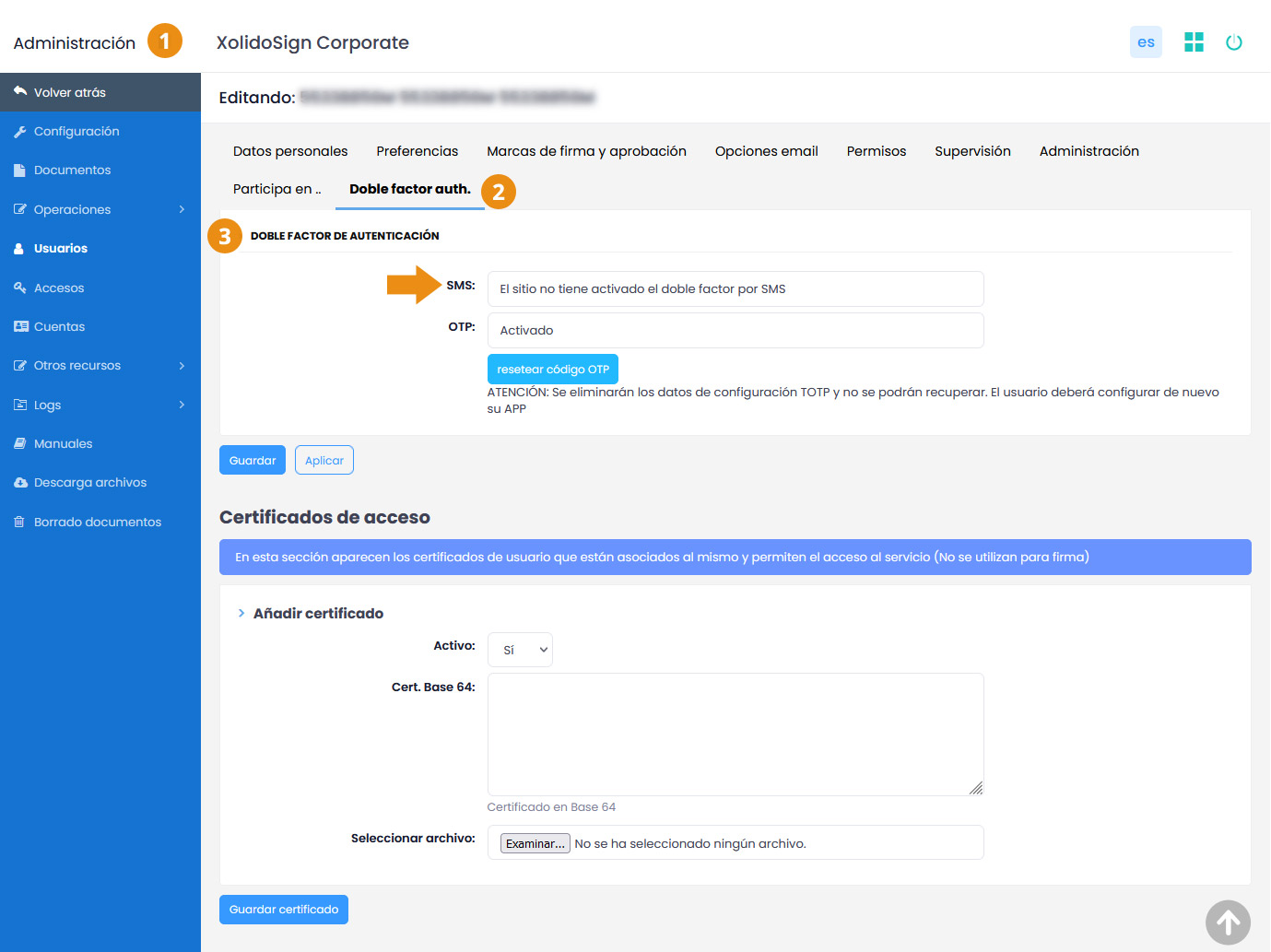 Como configurar el Doble factor de autenticación