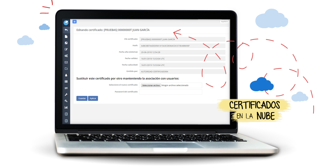 Certificados en la nube