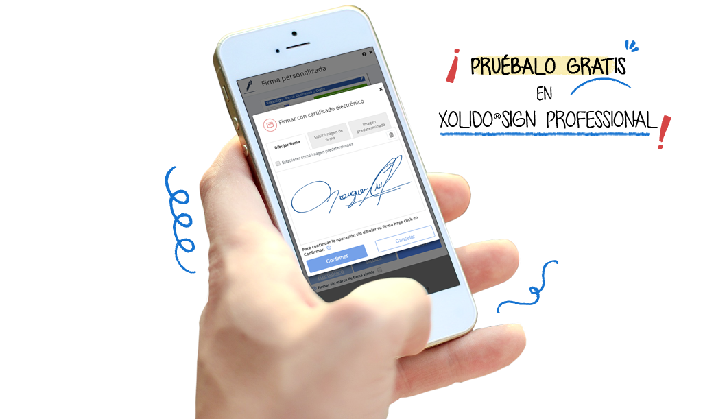 Firma con certificado electrónico más firma biométrica. Fusiona ambas firmas en un único proceso de firma y logra un mayor alcance jurídico. ¡Pruébalo gratis en XolidoSign Professional!