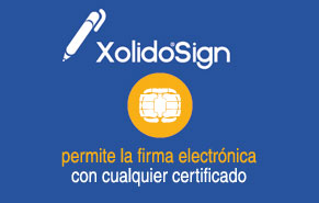 XolidoSign permite la firma electrónica con cualquier certificado